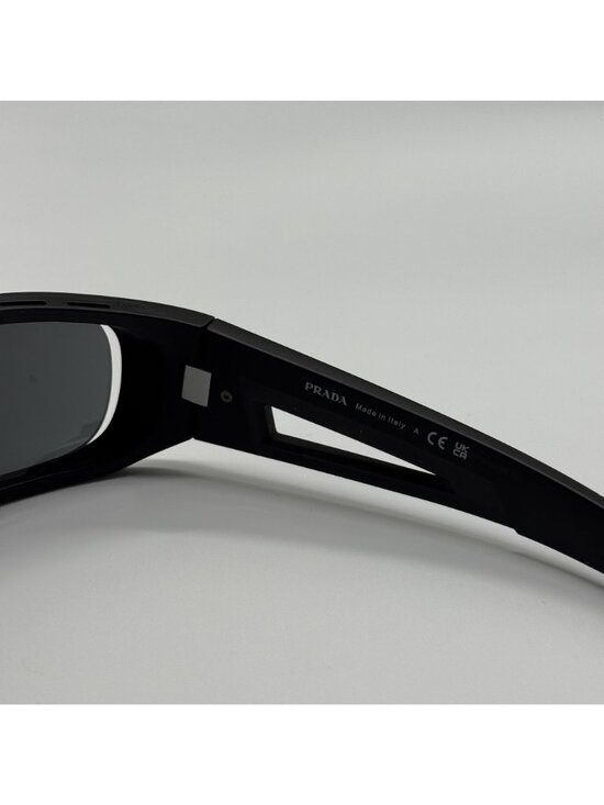Prada Linea Rossa PS02YS 1BO06F Unisex Black Gray Sport Sunglasses Authentic NEW